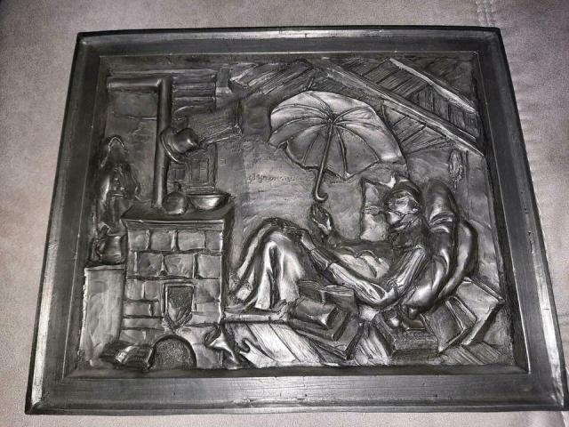 Zinn Relief Bild