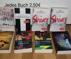 Sammlung an Thriller-Bücher